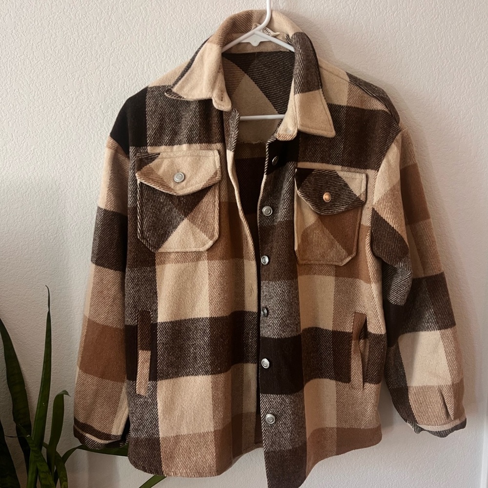 Brown plaid jacket